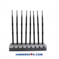 8 Antenna-5Ghz 60W Jammer 3G 4G WiFI 5Ghz up to 80m